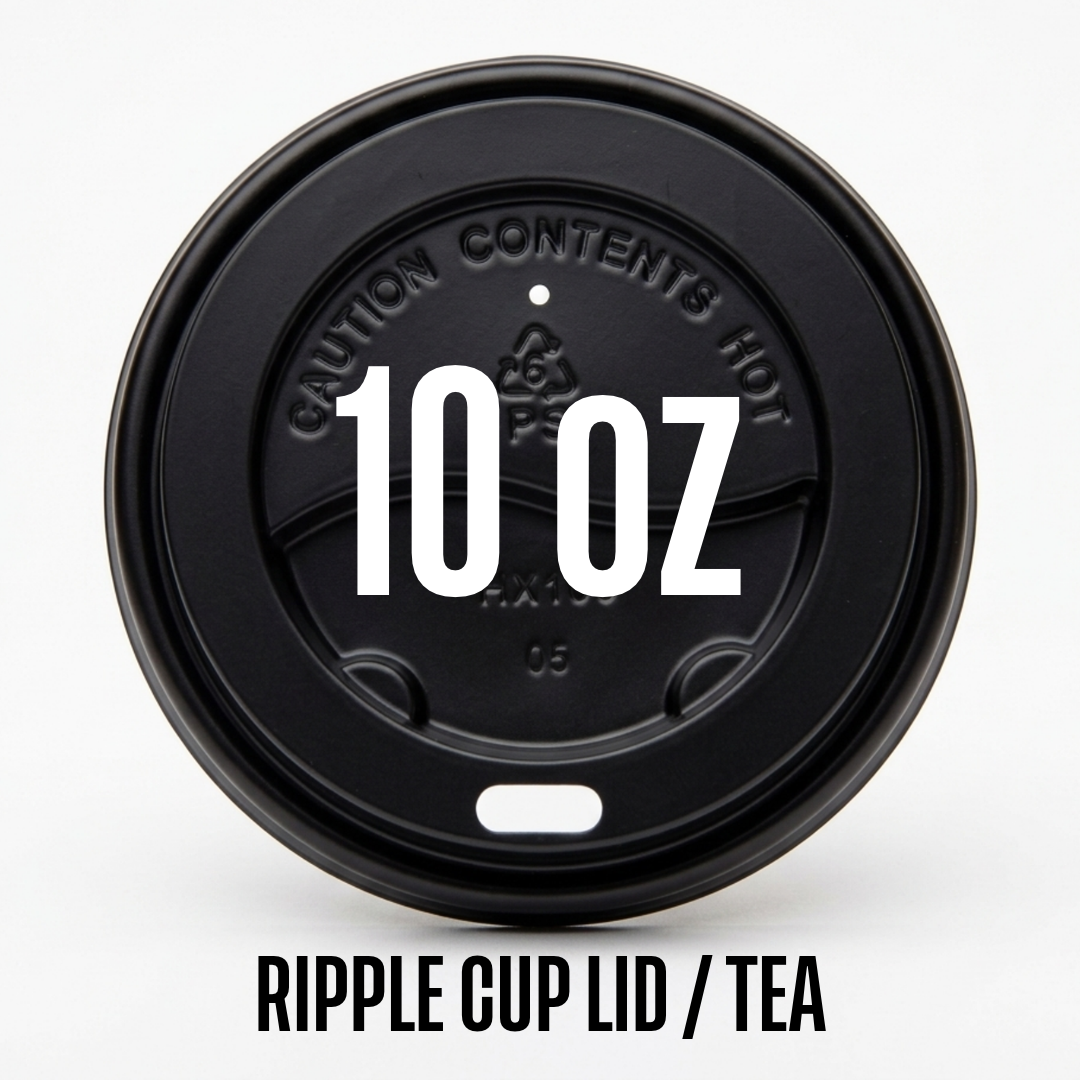 Black Lid For 10oz Paper Cup