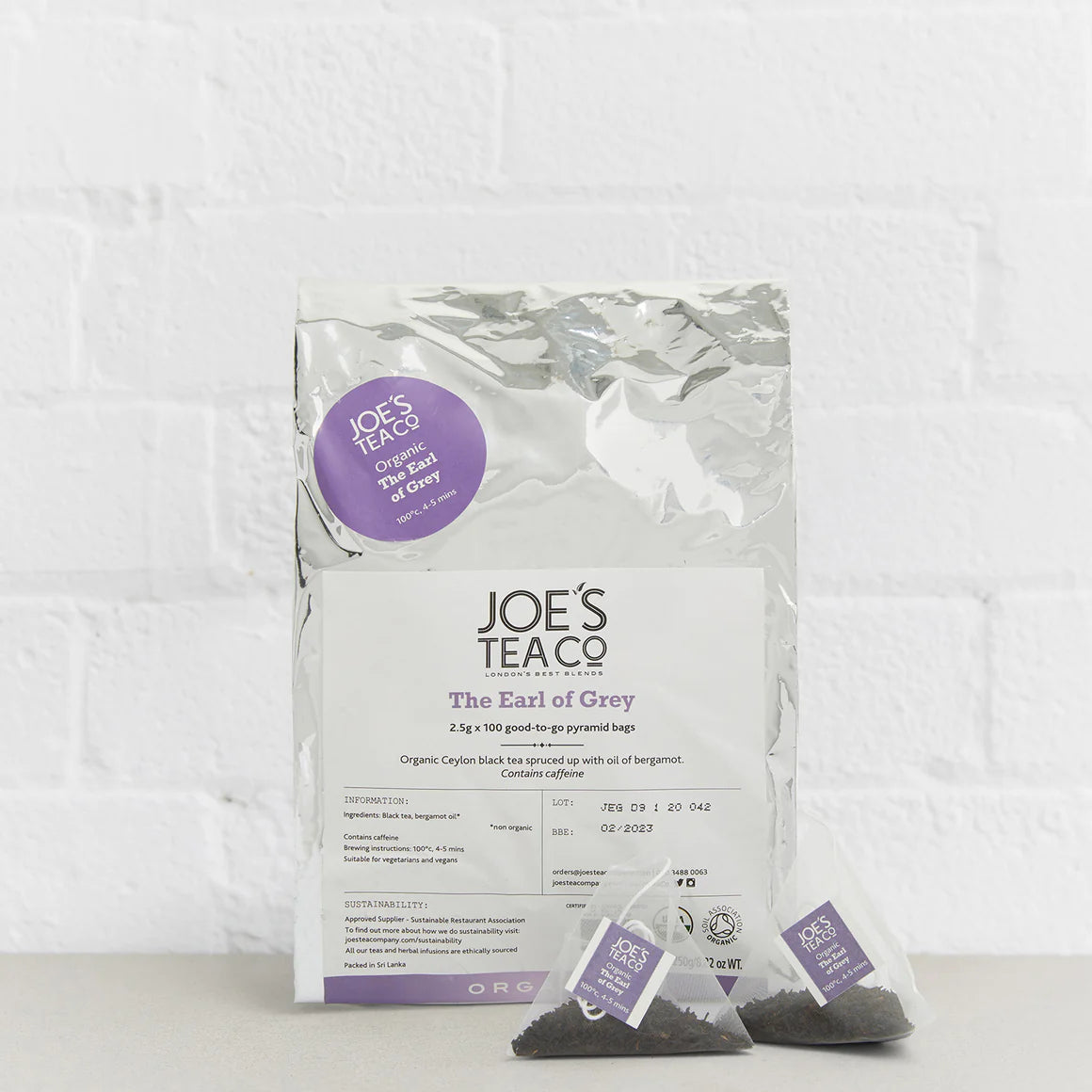 Joe's Tea Earl Grey / 100 Bags